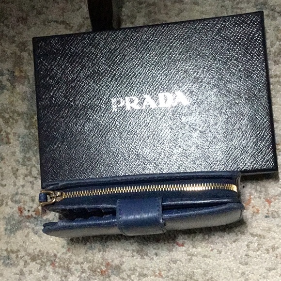 Prada Blue Leather Wallet - Picture 13 of 14